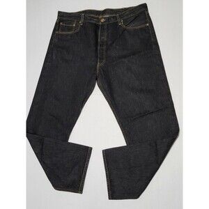 Levi’s 501 Button Fly Jeans Men’s 42x34 Black Denim Original